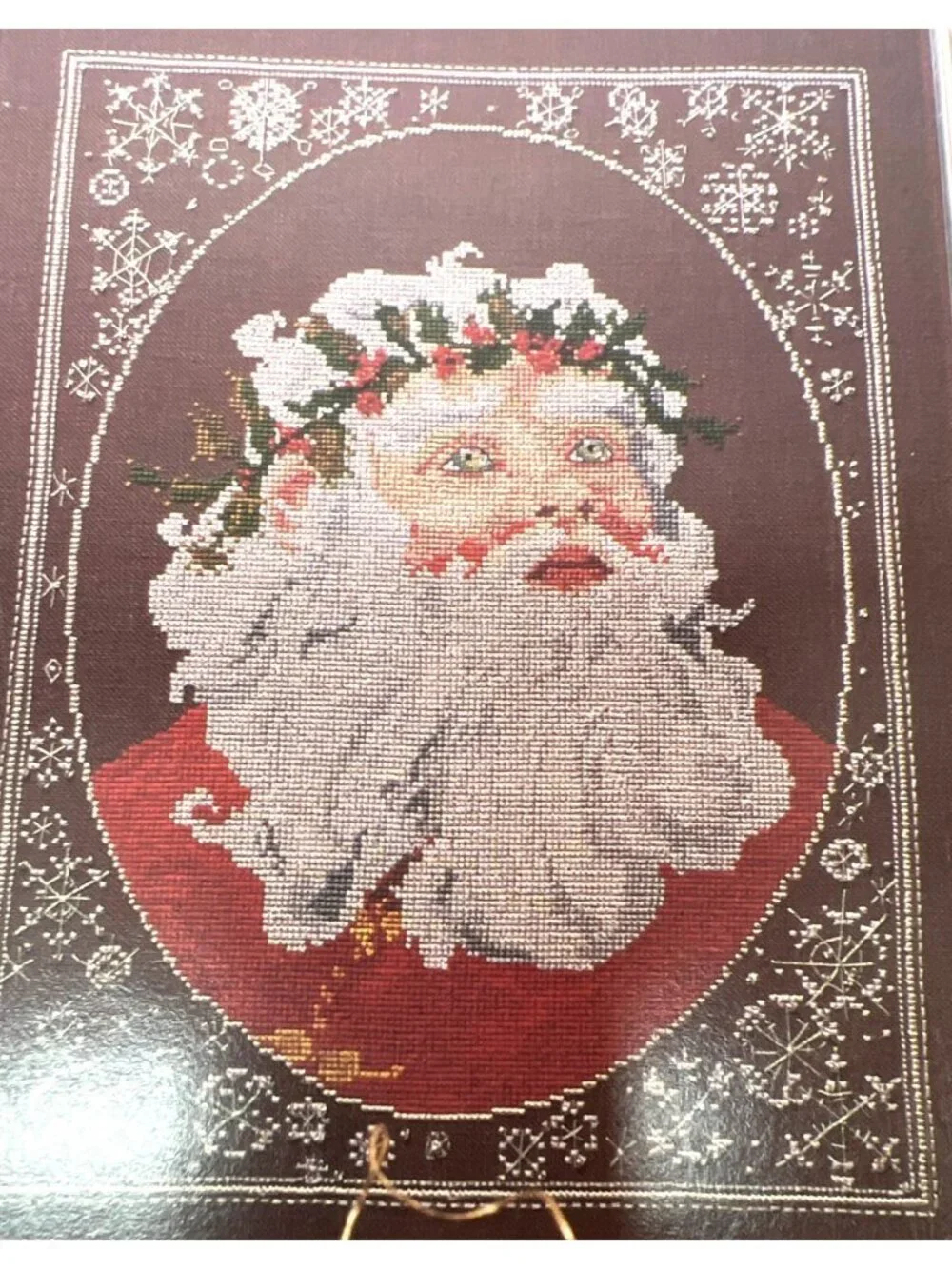 RARE Father Christmas Cross Stitch Pattern By The Twelfth Colony